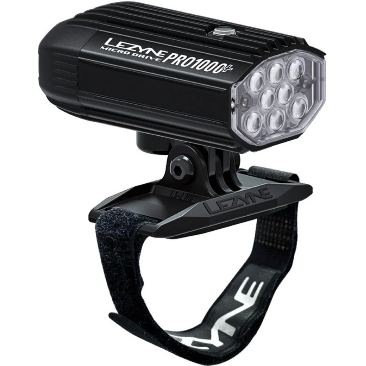 Lezyne Micro Drive Pro 1000+ priekšējais lukturis uz ķiveres