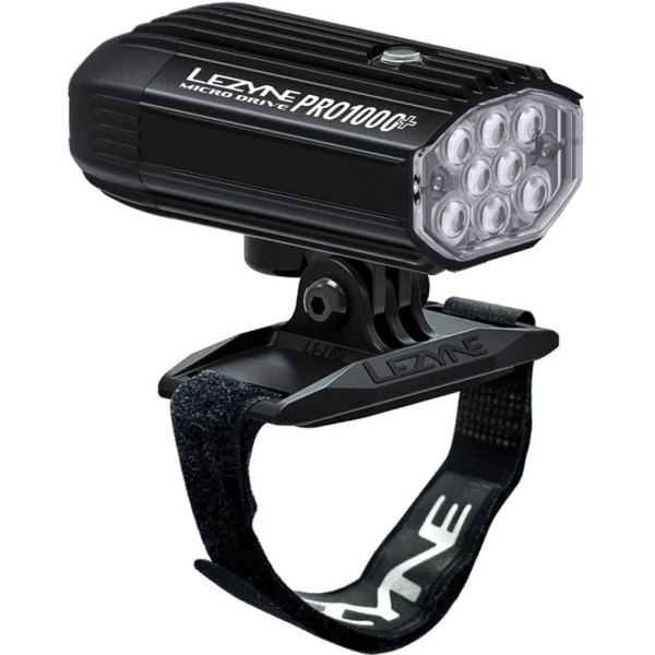Lezyne Micro Drive Pro 1000+ priekšējais lukturis uz ķiveres