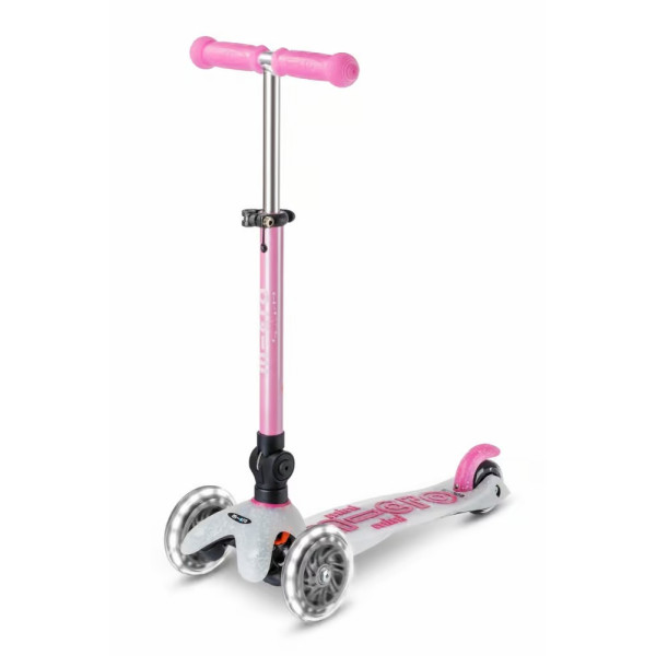 Mini Micro Deluxe Orion LED saliekamais skrejritenis | Pink