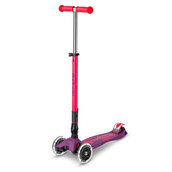 Maxi Micro Deluxe Neon LED saliekamais skūteris | Ultra Pink