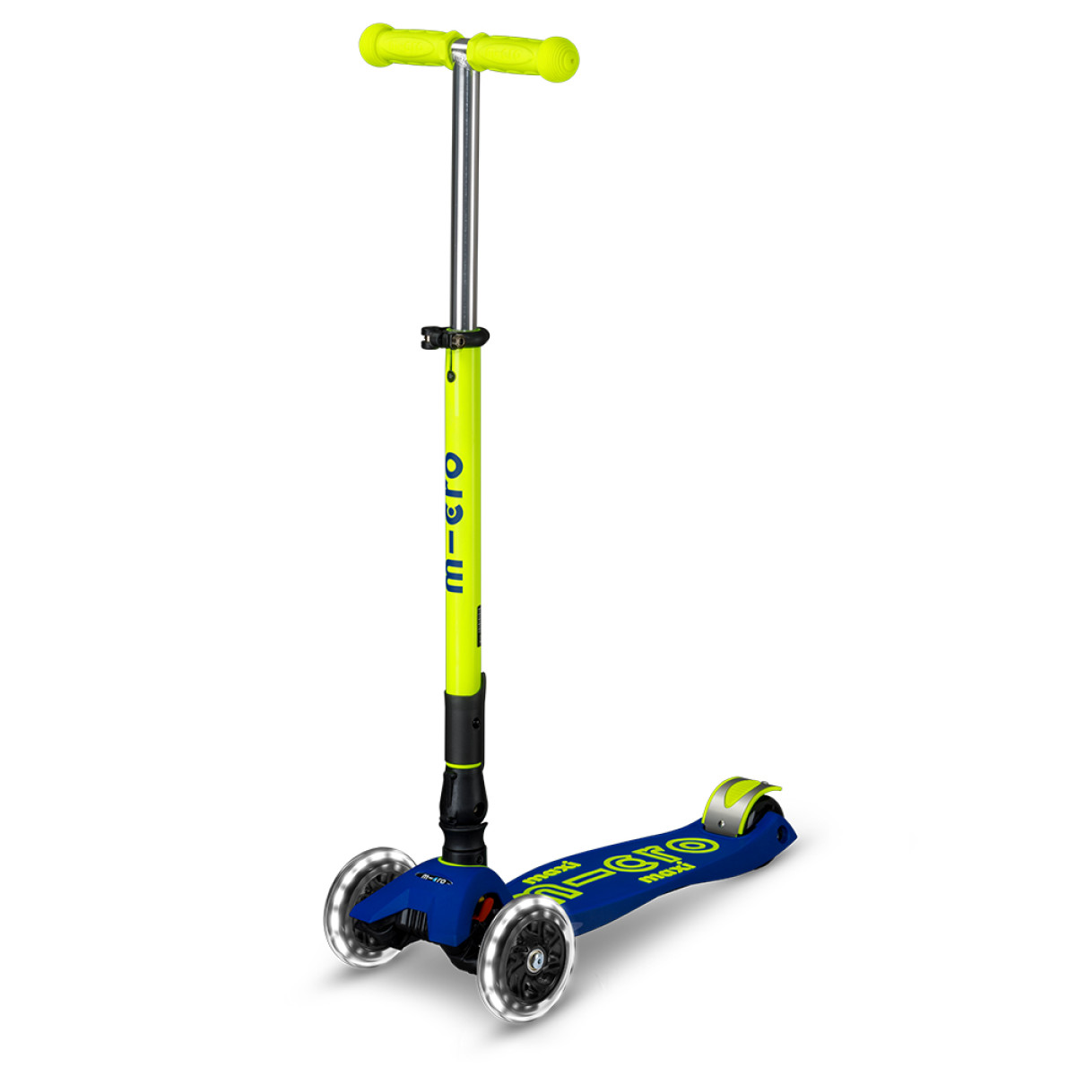 Maxi Micro Deluxe Neon LED saliekamais skūteris | Canary Yellow