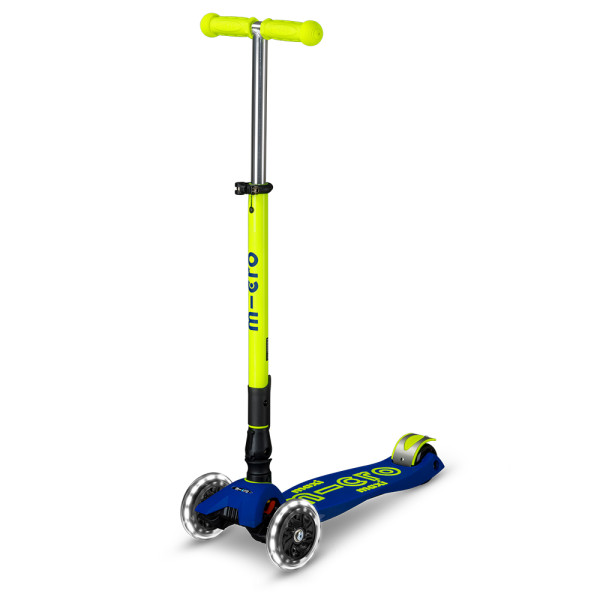 Maxi Micro Deluxe Neon LED saliekamais skūteris | Canary Yellow