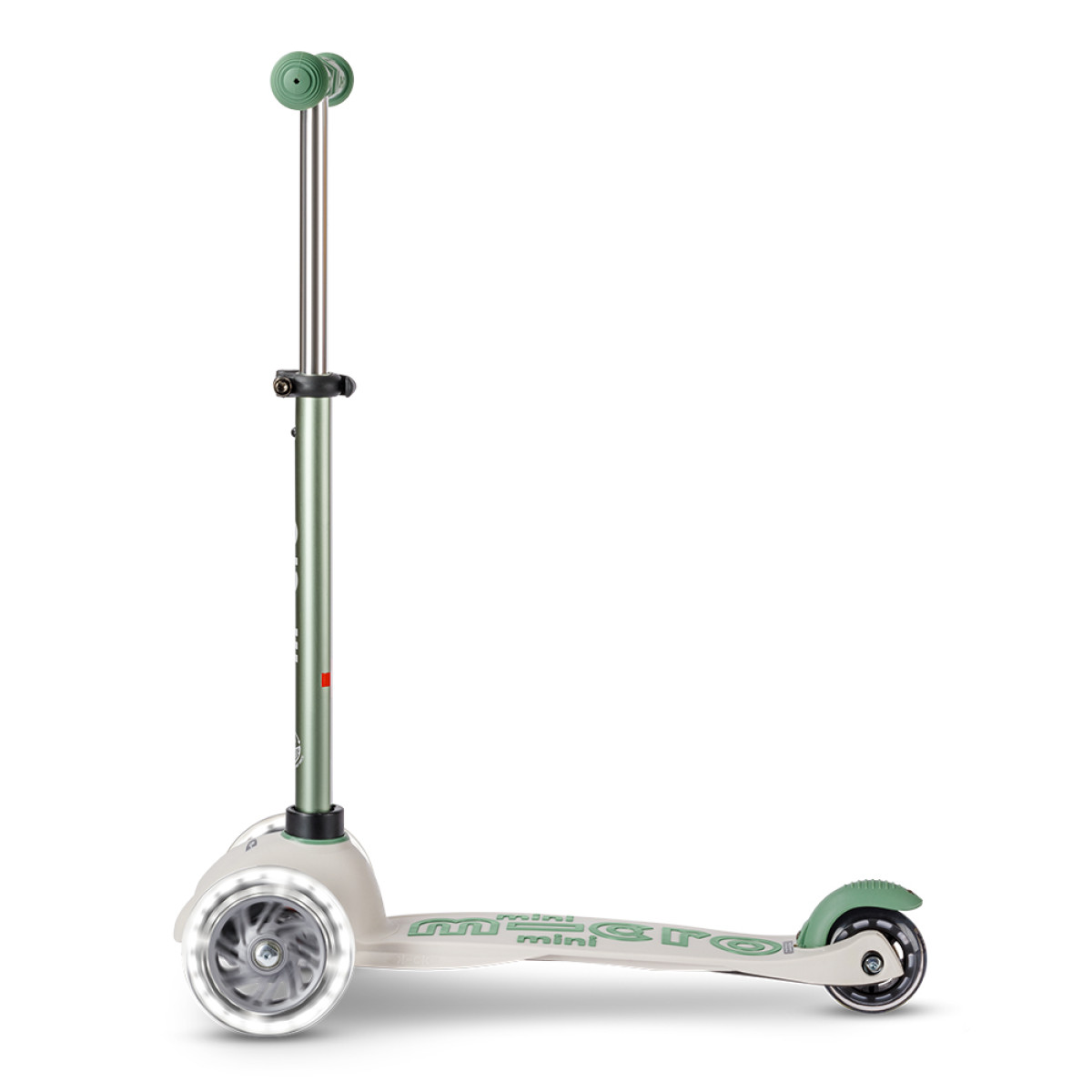 Mini Micro Deluxe ECO LED salokāms skrejritenis | Pistachio Green