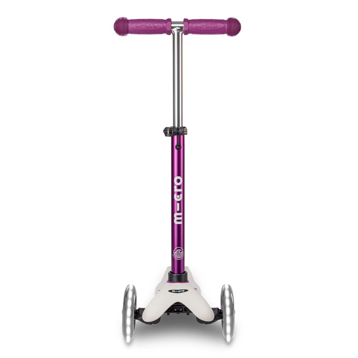 Mini Micro Deluxe ECO LED salokāms skrejritenis | Tulip Purple