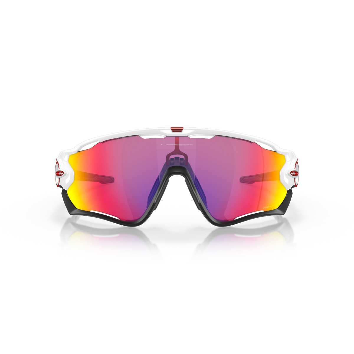 Oakley Jawbreaker saulesbrilles | Polished White - Prizm Road