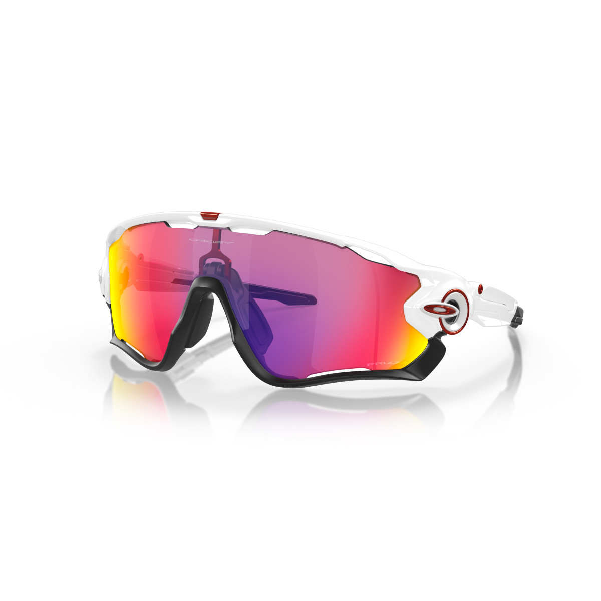 Oakley Jawbreaker saulesbrilles | Polished White - Prizm Road