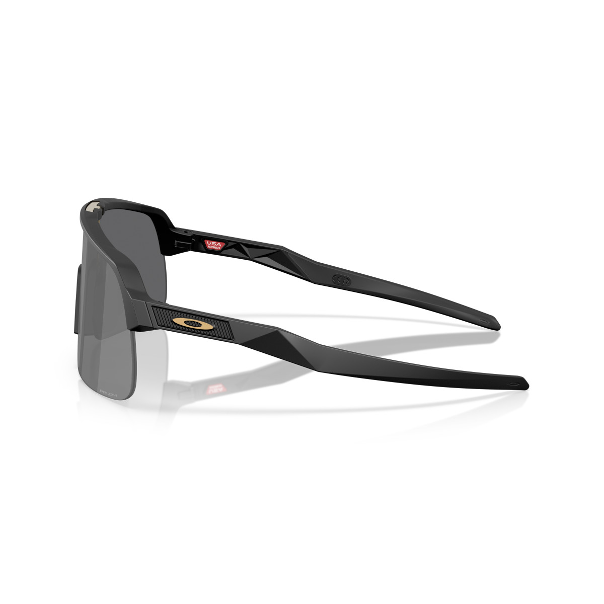 Oakley Sutro Lite S saulesbrilles | Matte Black - Prizm Black - Gold Logo