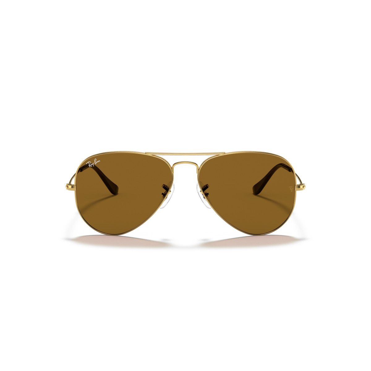 Ray-Ban Aviator Metal Large saulesbrilles | Arista Gold - B-15 Brown