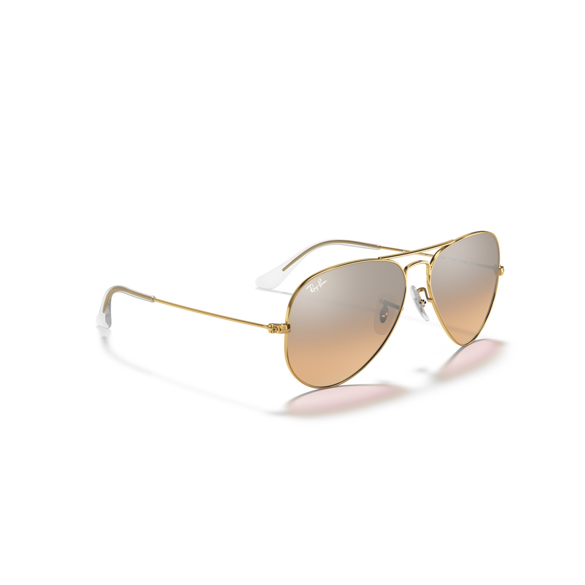 Ray-Ban Aviator Metal Large saulesbrilles | Arista Gold - Silver Pink