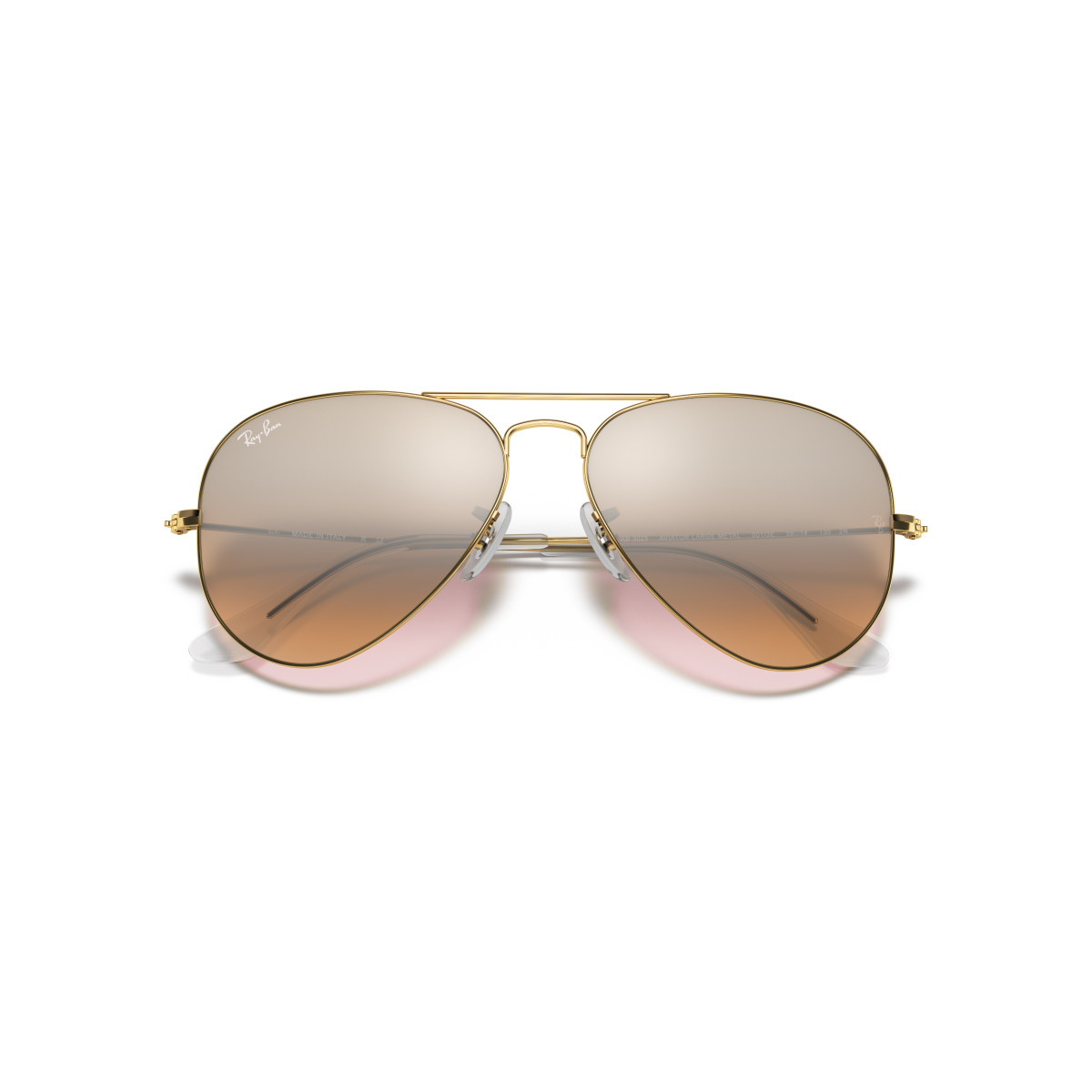 Ray-Ban Aviator Metal Large saulesbrilles | Arista Gold - Silver Pink