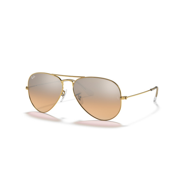 Ray-Ban Aviator Metal Large saulesbrilles | Arista Gold - Silver Pink