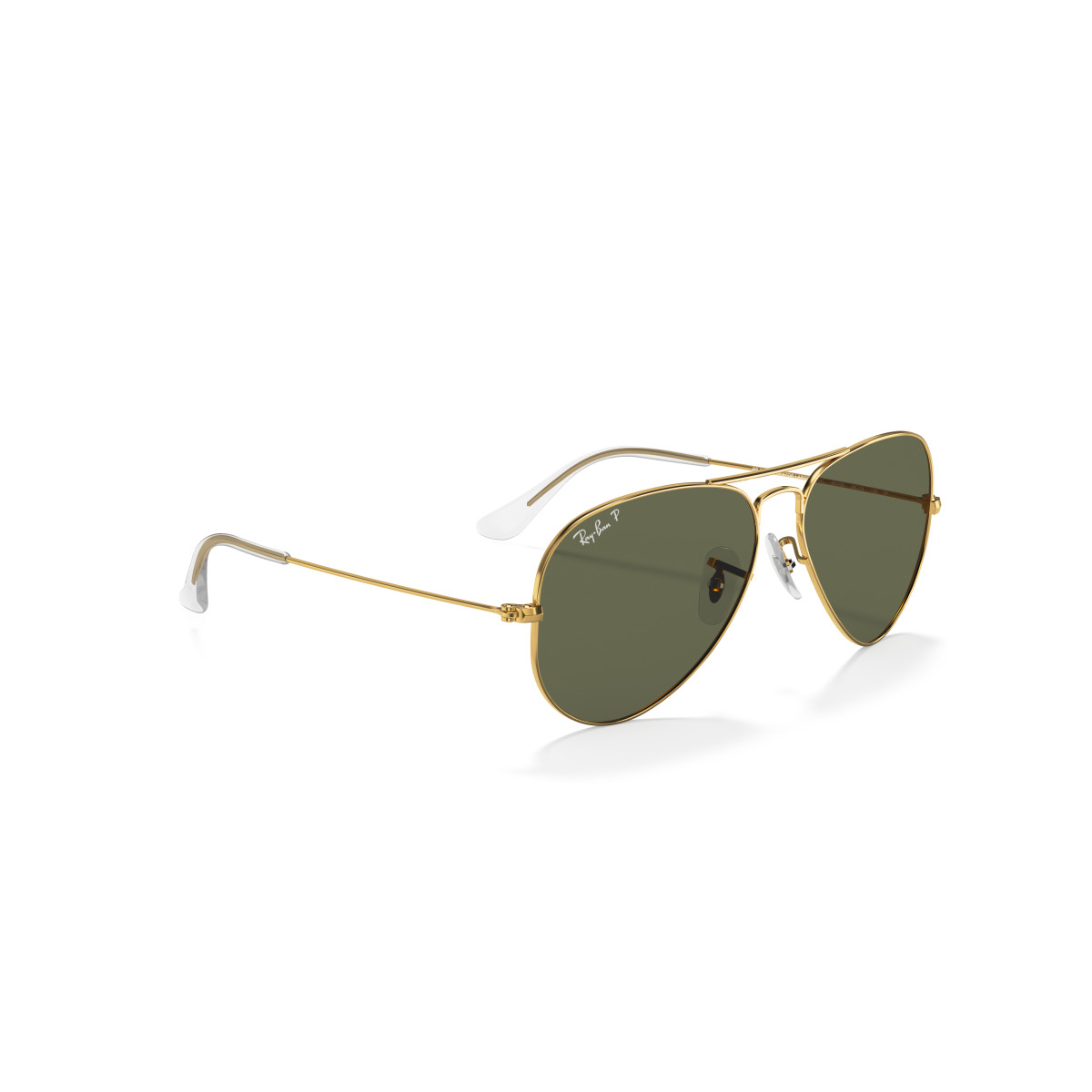 Ray-Ban Aviator Metal Large saulesbrilles | Polarised | Arista Gold - G-15 Green