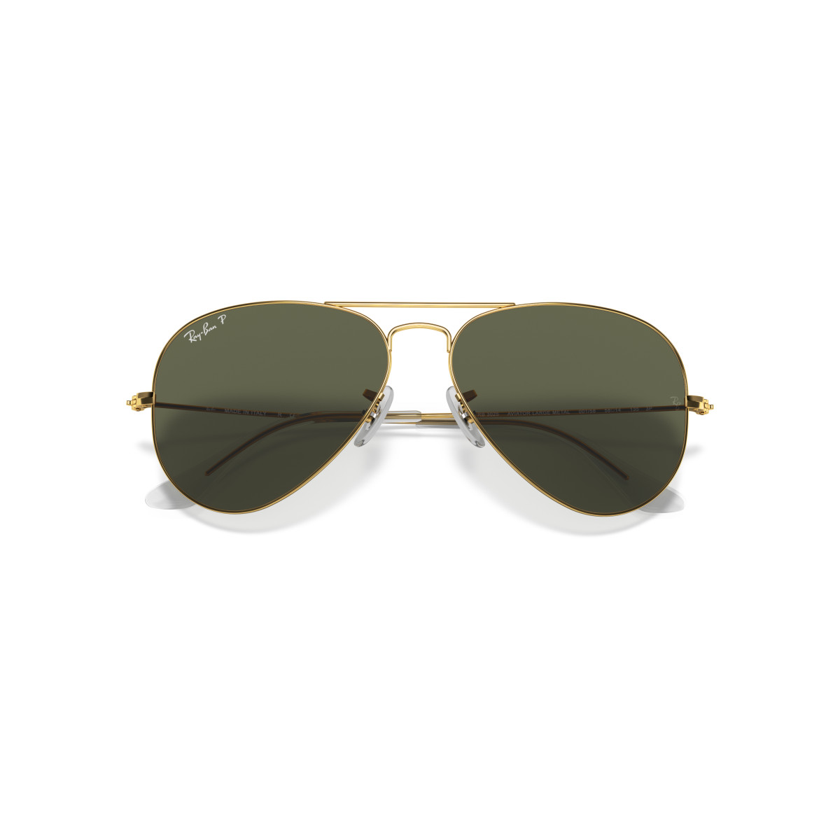 Ray-Ban Aviator Metal Large saulesbrilles | Polarised | Arista Gold - G-15 Green