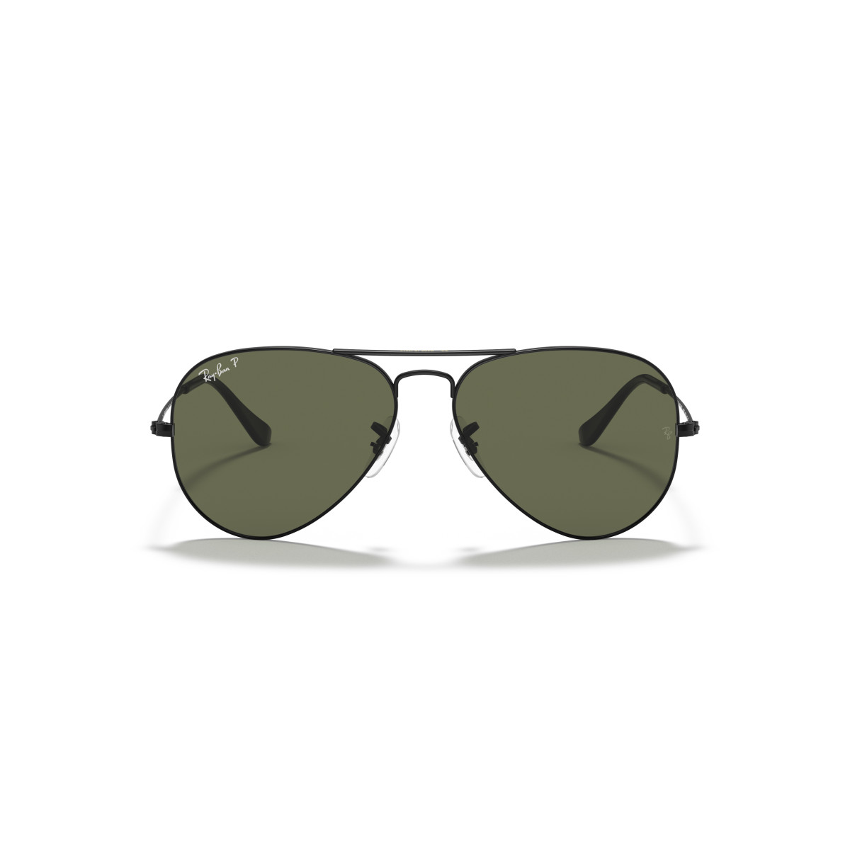 Ray-Ban Aviator Metal Large saulesbrilles | Polarised | Black - G-15 Green