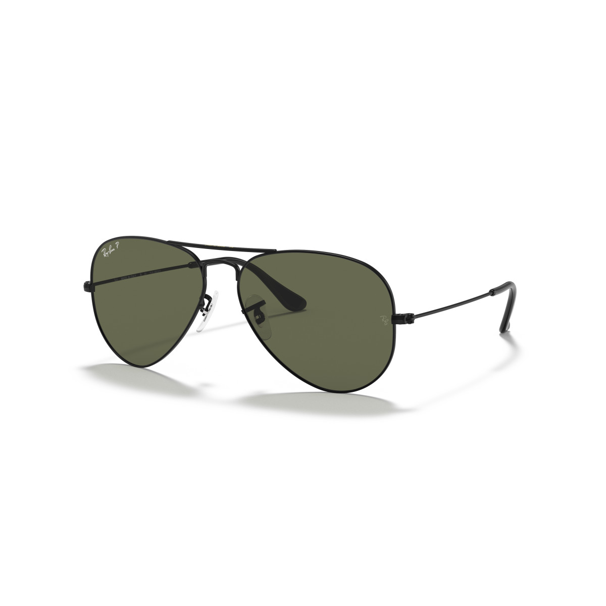 Ray-Ban Aviator Metal Large saulesbrilles | Polarised | Black - G-15 Green