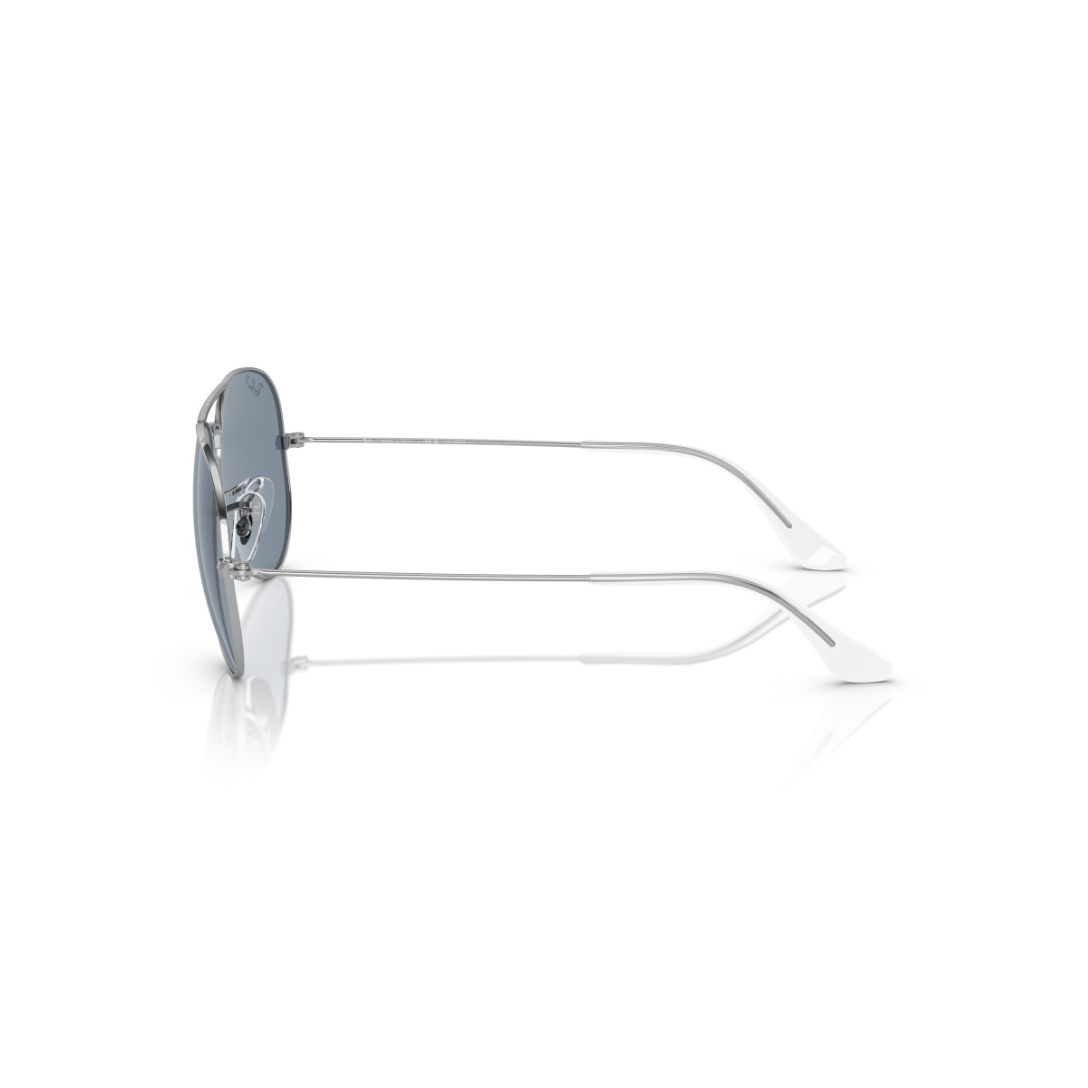 Ray-Ban Aviator Metal Large saulesbrilles | Polarized | Silver - Blue