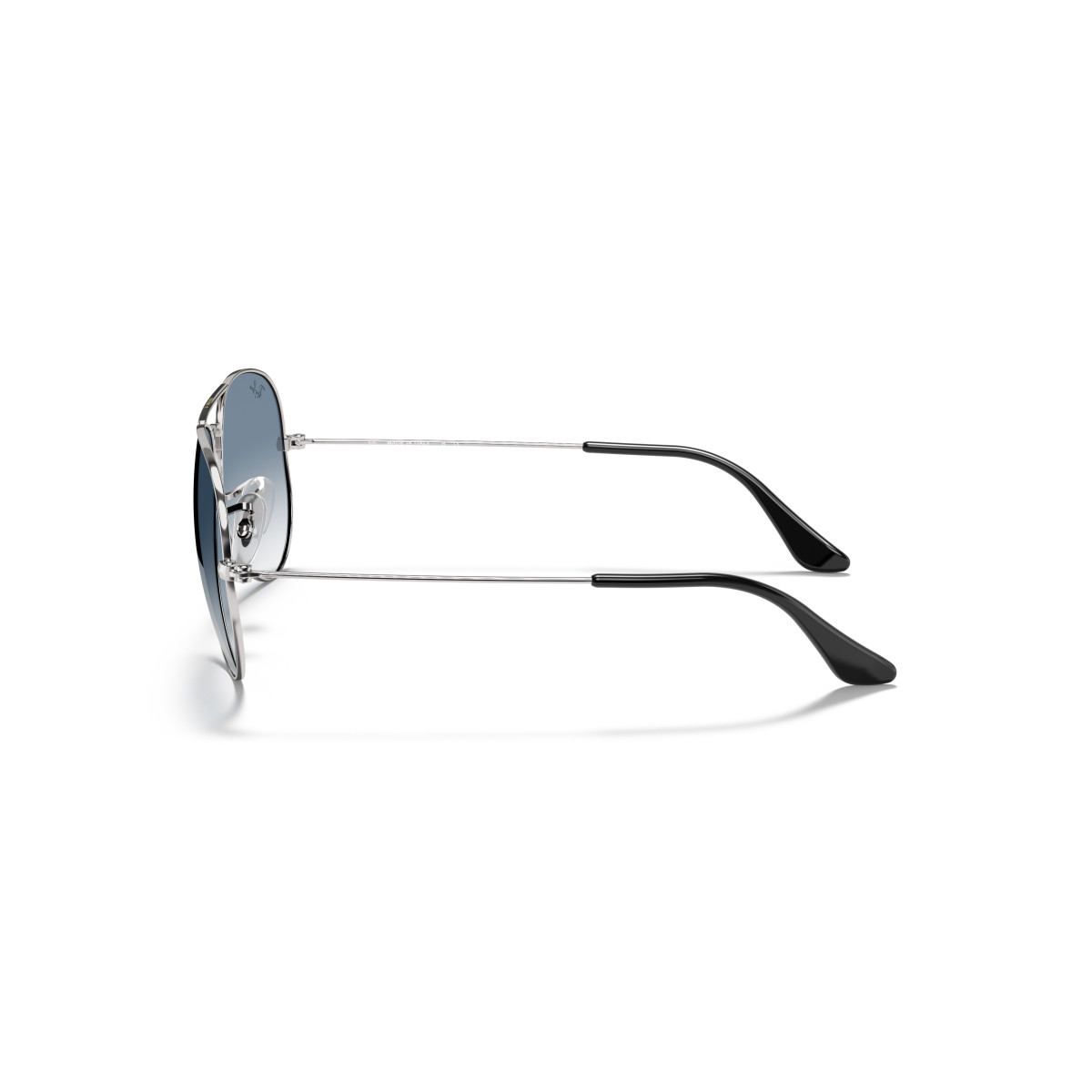 Ray-Ban Aviator Metal Large saulesbrilles | Silver - Light Blue Gradient