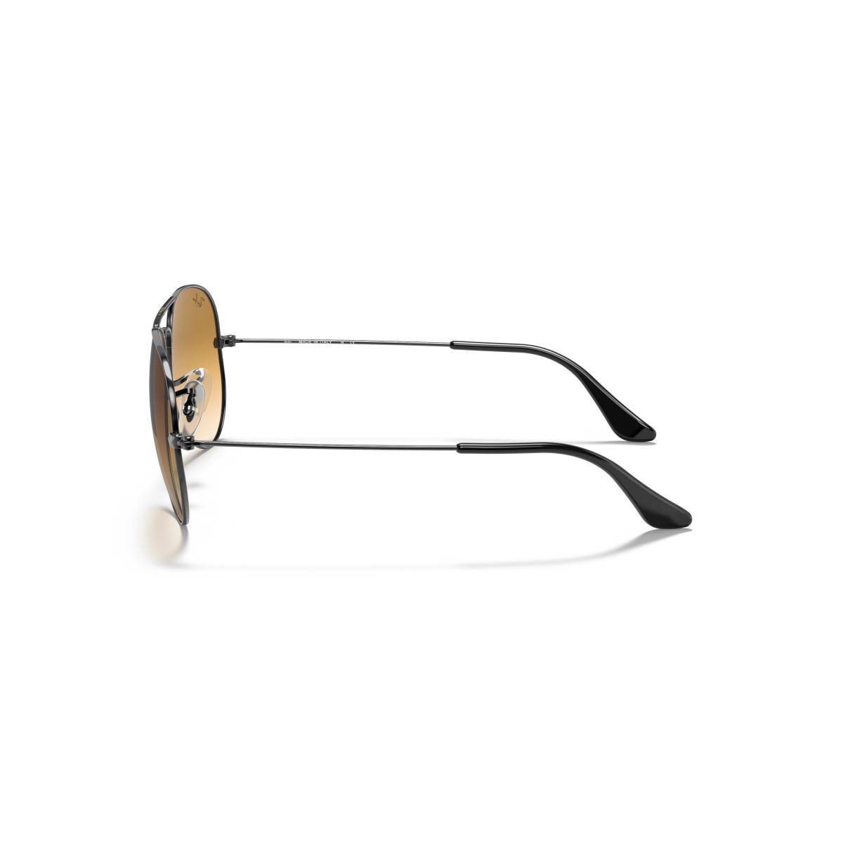 Ray-Ban Aviator Metal Large saulesbrilles | Gunmetal - Light Brown Gradient