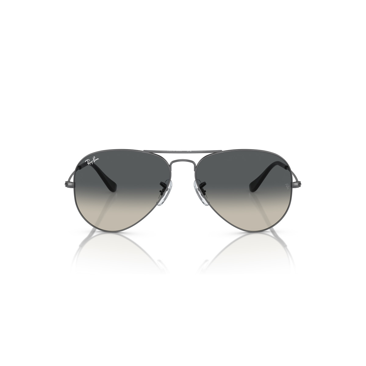 Ray-Ban Aviator Metal Large saulesbrilles | Gunmetal - Grey