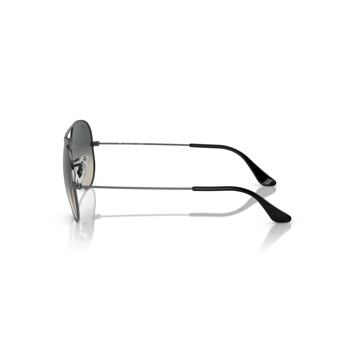 Ray-Ban Aviator Metal Large saulesbrilles | Gunmetal - Grey