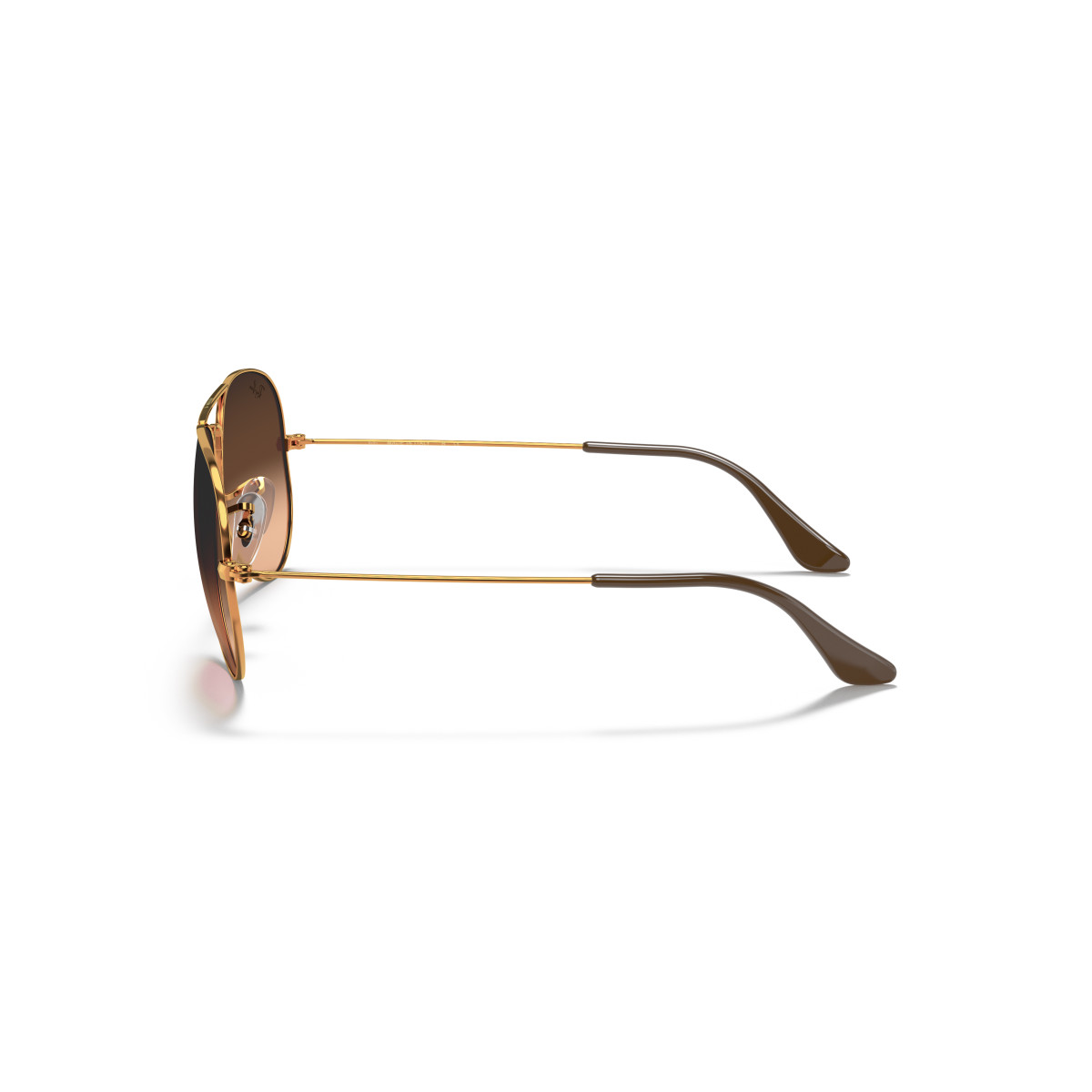 Ray-Ban Aviator Metal Large saulesbrilles | Light Brown - Pink Brown