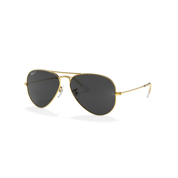 Ray-Ban Aviator Metal Large saulesbrilles | Polarised | Gold - Black 