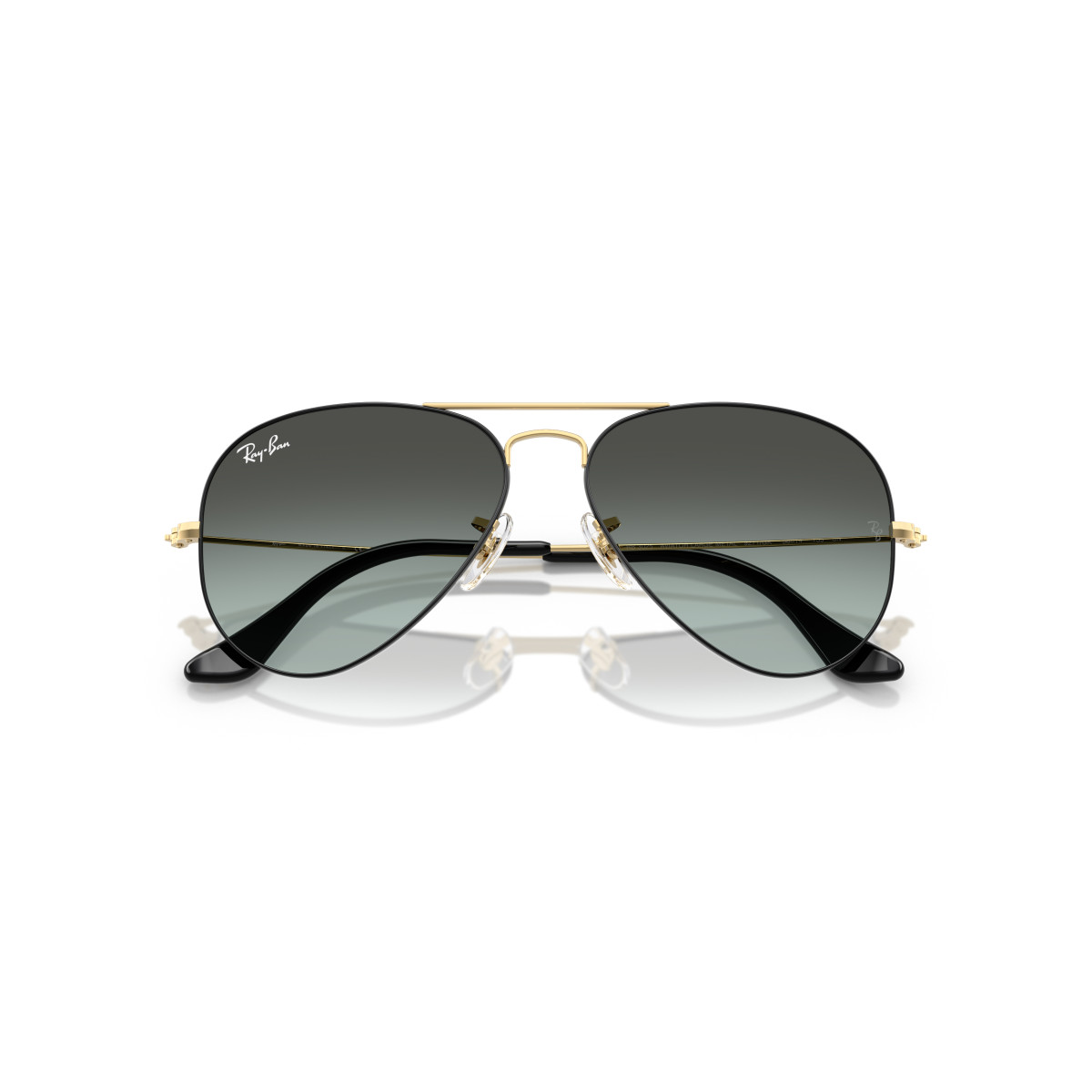 Ray-Ban Aviator Metal Large saulesbrilles | Black On Arista - Blue Vintage Gradient