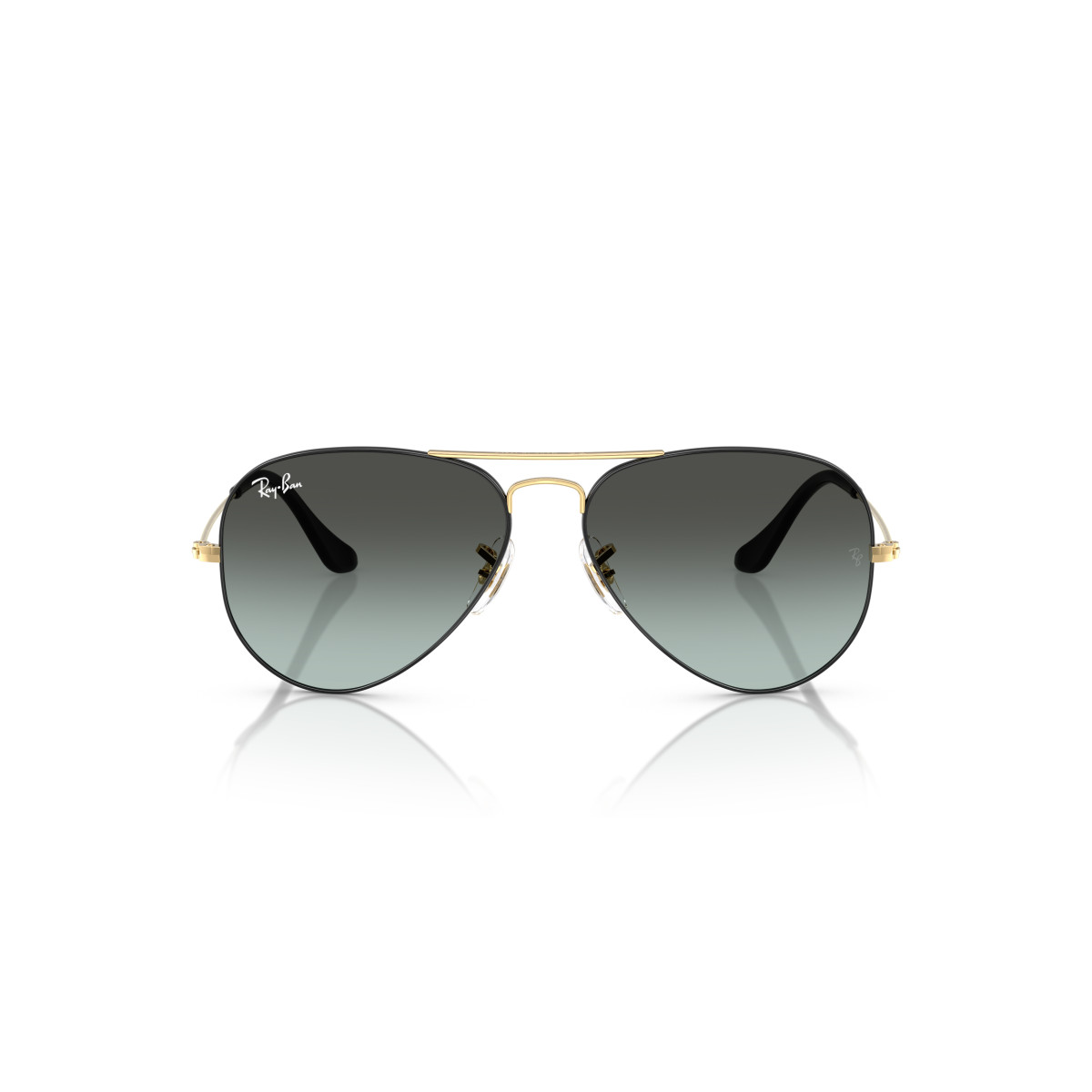 Ray-Ban Aviator Metal Large saulesbrilles | Black On Arista - Blue Vintage Gradient