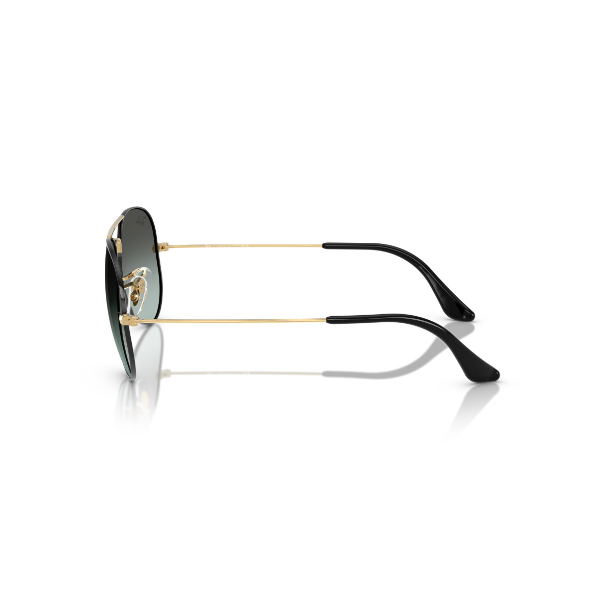 Ray-Ban Aviator Metal Large saulesbrilles | Black On Arista - Blue Vintage Gradient