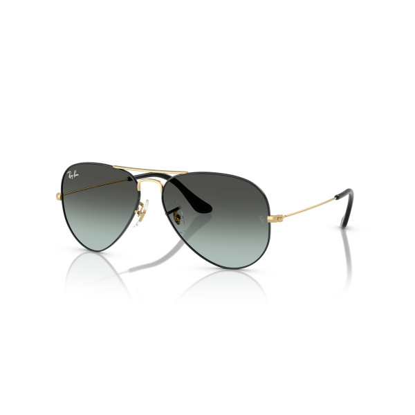 Ray-Ban Aviator Metal Large saulesbrilles | Black On Arista - Blue Vintage Gradient