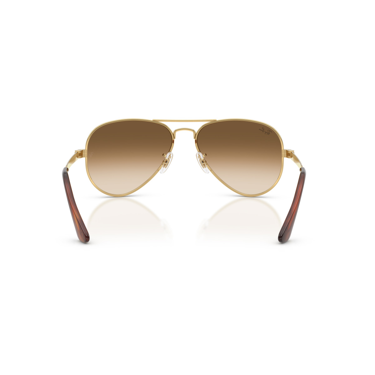 Ray-Ban Aviator Metal Max saulesbrilles | Arista Gold - Clear Gradient Brown