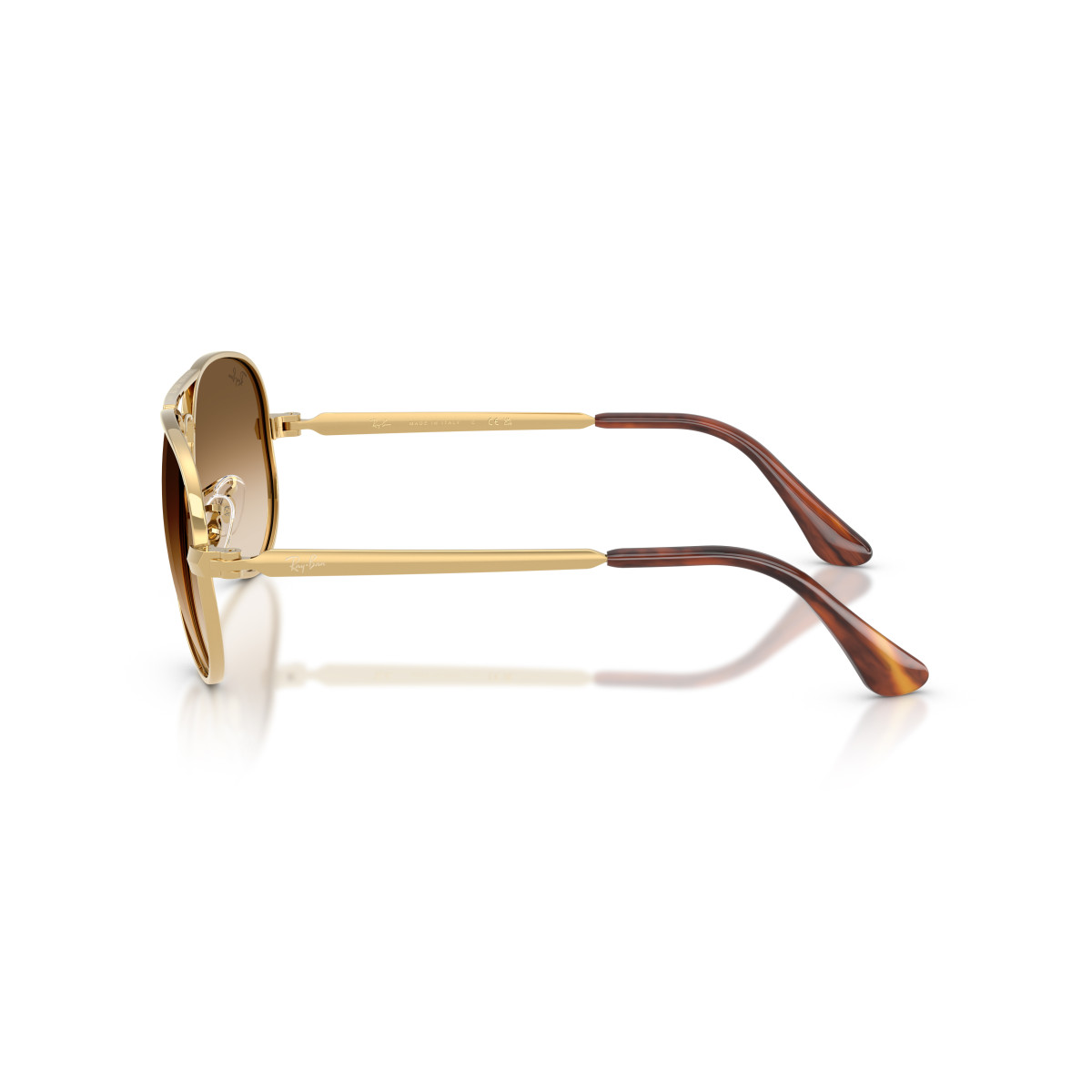 Ray-Ban Aviator Metal Max saulesbrilles | Arista Gold - Clear Gradient Brown