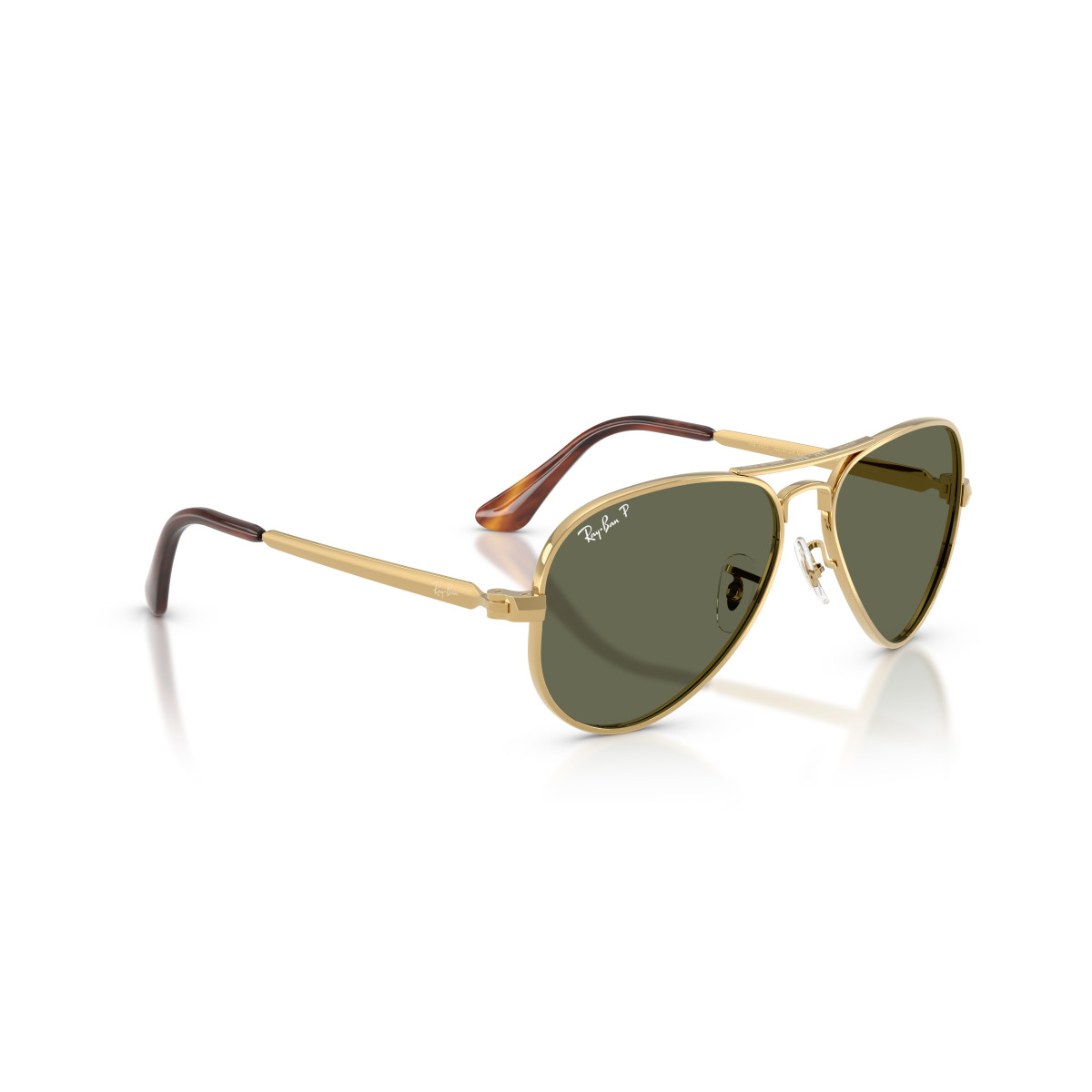 Ray-Ban Aviator Metal Max saulesbrilles | Polarized | Arista Gold - Green