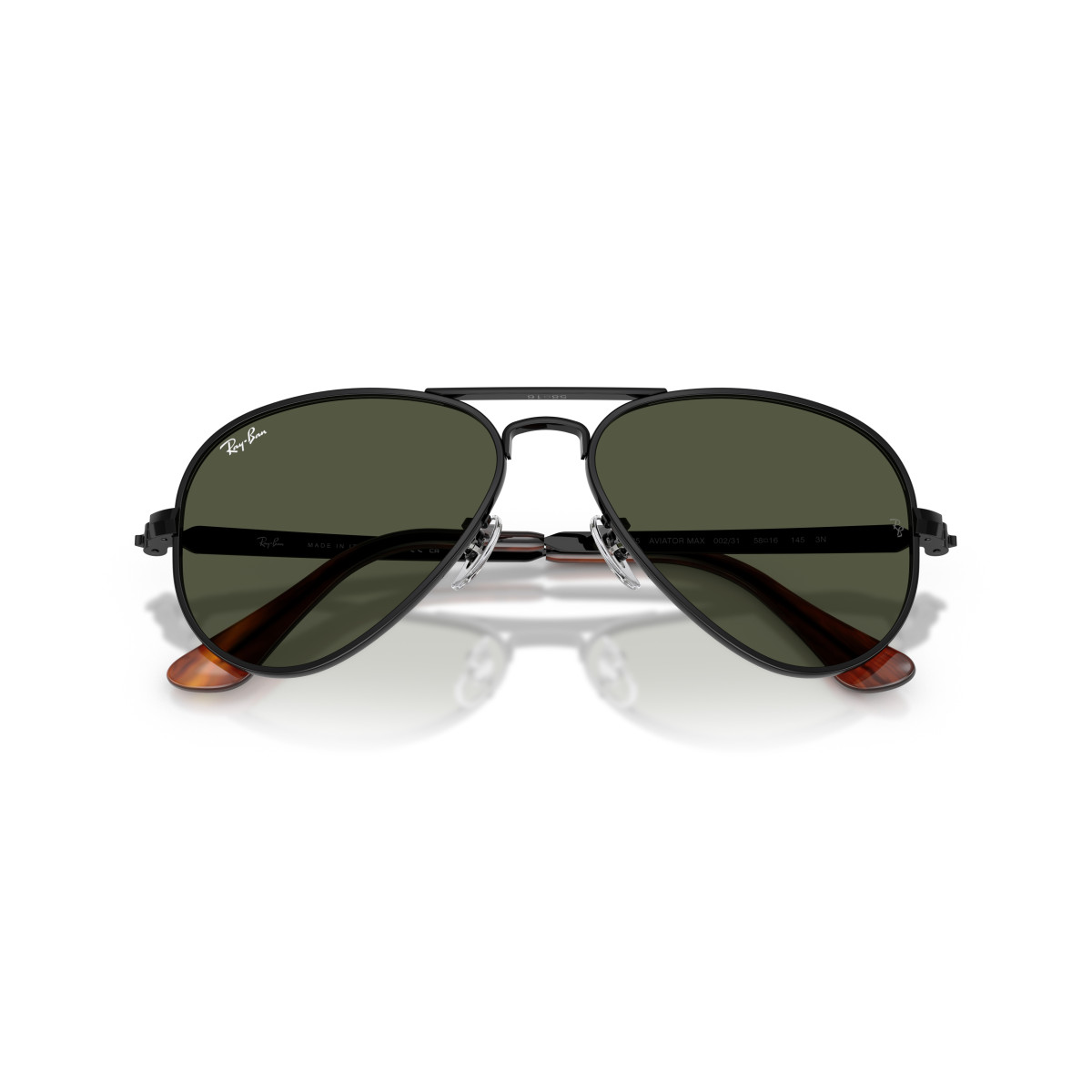 Ray-Ban Aviator Metal Max saulesbrilles | Black - Green