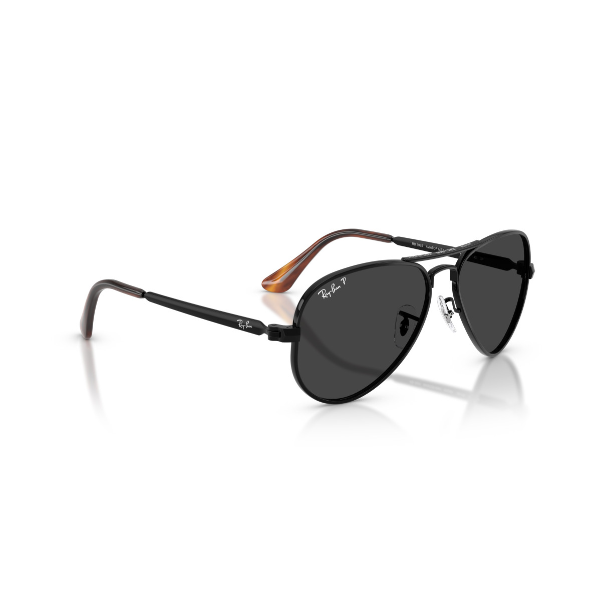 Ray-Ban Aviator Metal Max saulesbrilles | Polarised | Black - Black