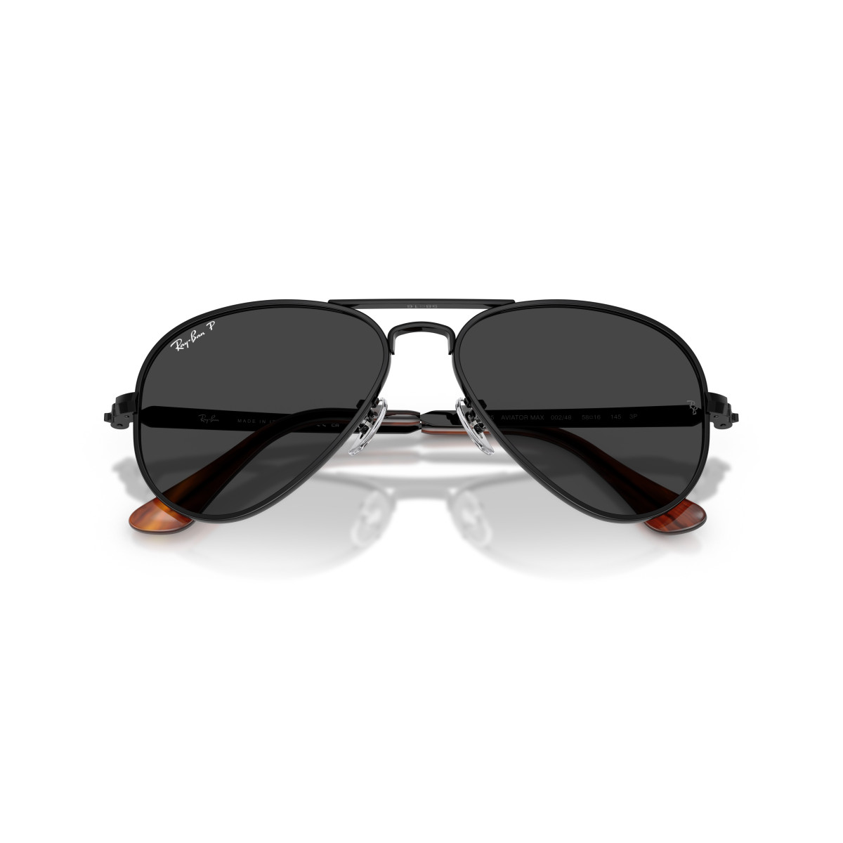 Ray-Ban Aviator Metal Max saulesbrilles | Polarised | Black - Black