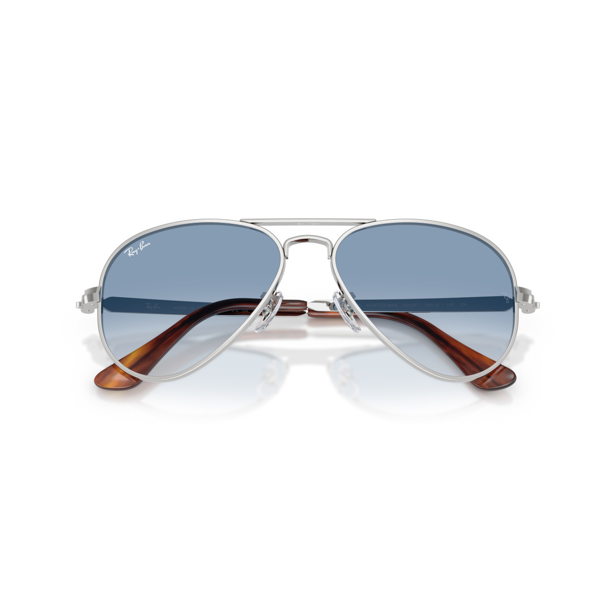 Ray-Ban Aviator Metal Max saulesbrilles | Silver - Clear Gradient Blue