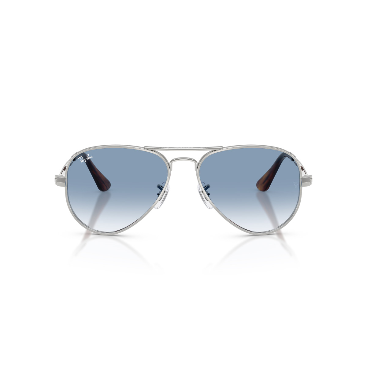 Ray-Ban Aviator Metal Max saulesbrilles | Silver - Clear Gradient Blue