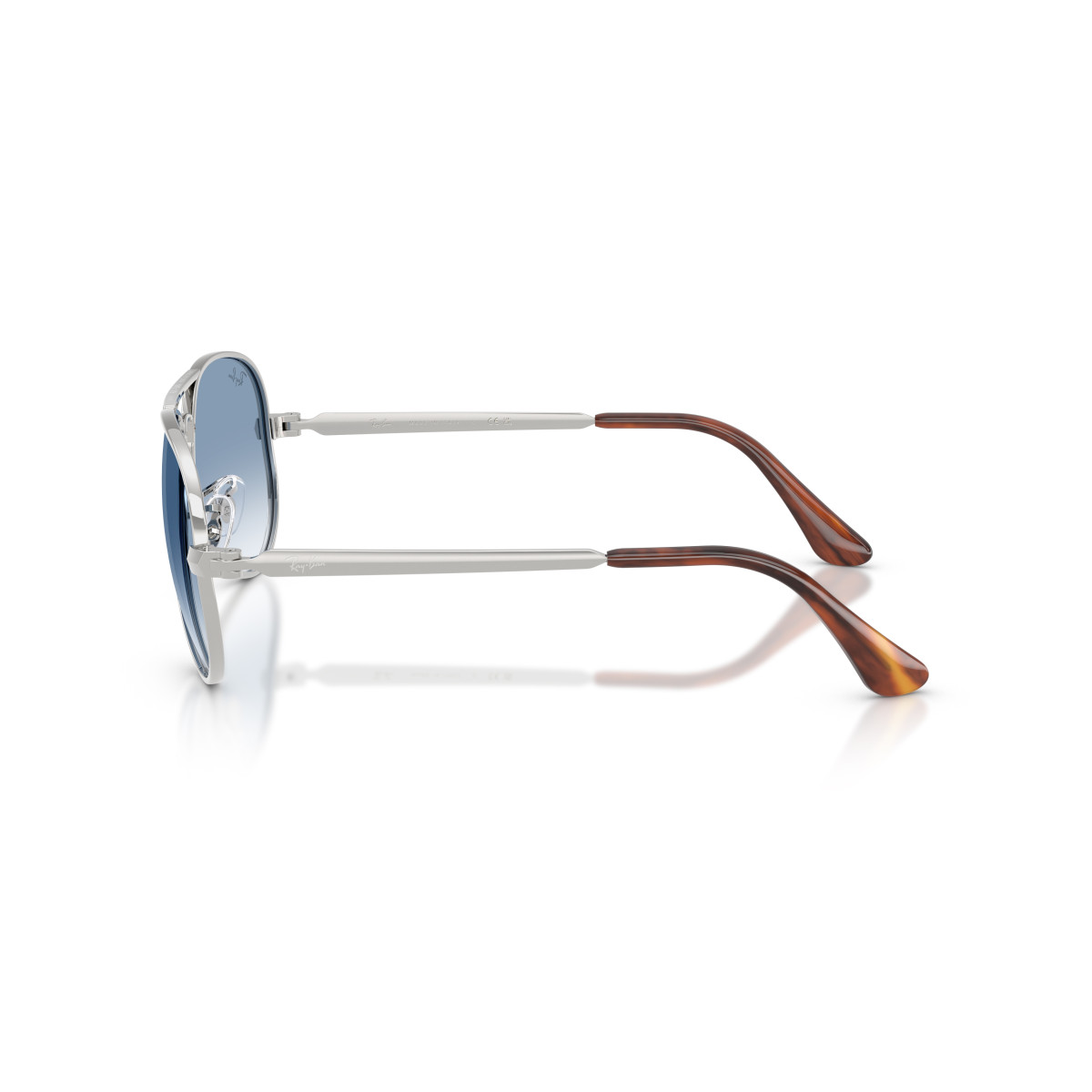 Ray-Ban Aviator Metal Max saulesbrilles | Silver - Clear Gradient Blue