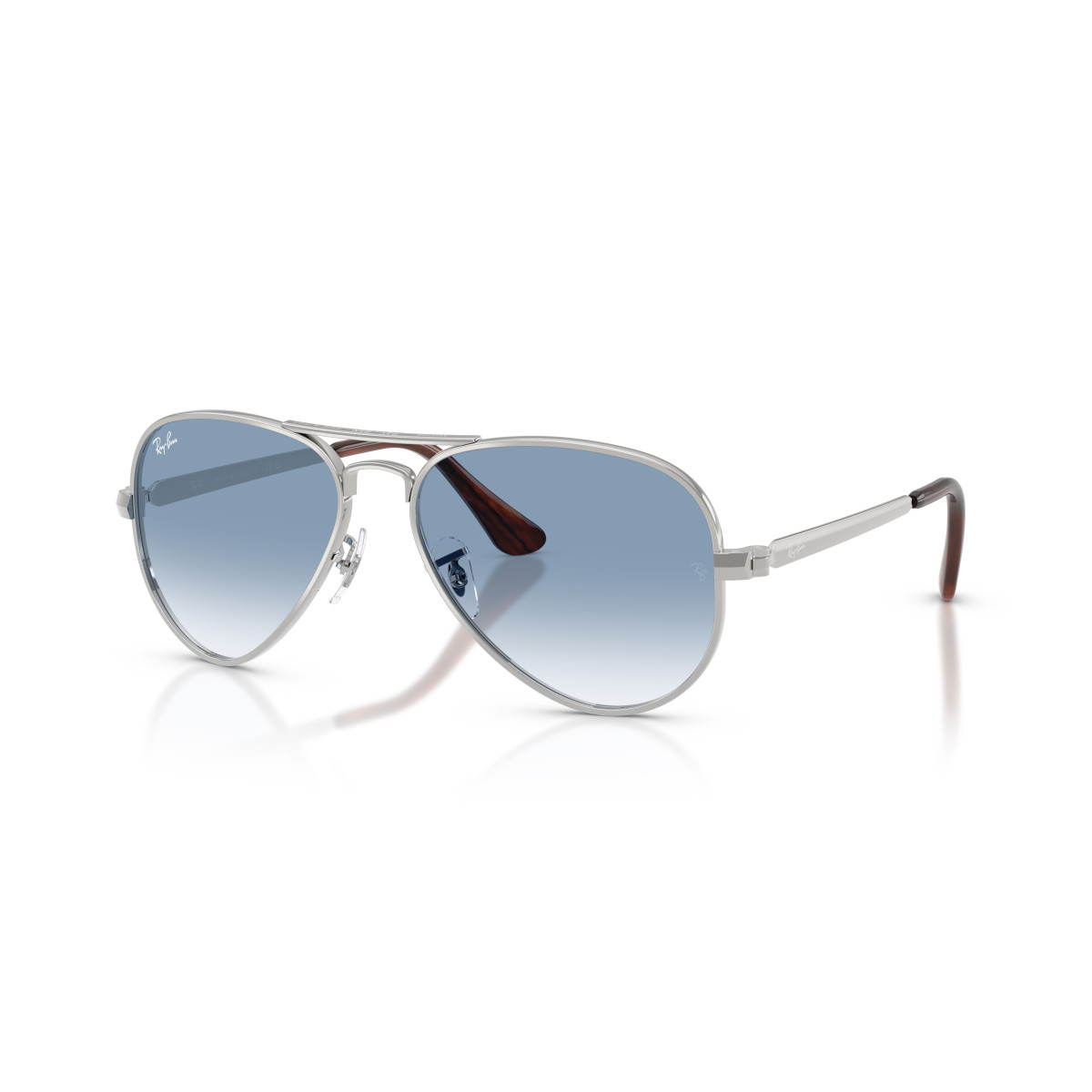 Ray-Ban Aviator Metal Max saulesbrilles | Silver - Clear Gradient Blue