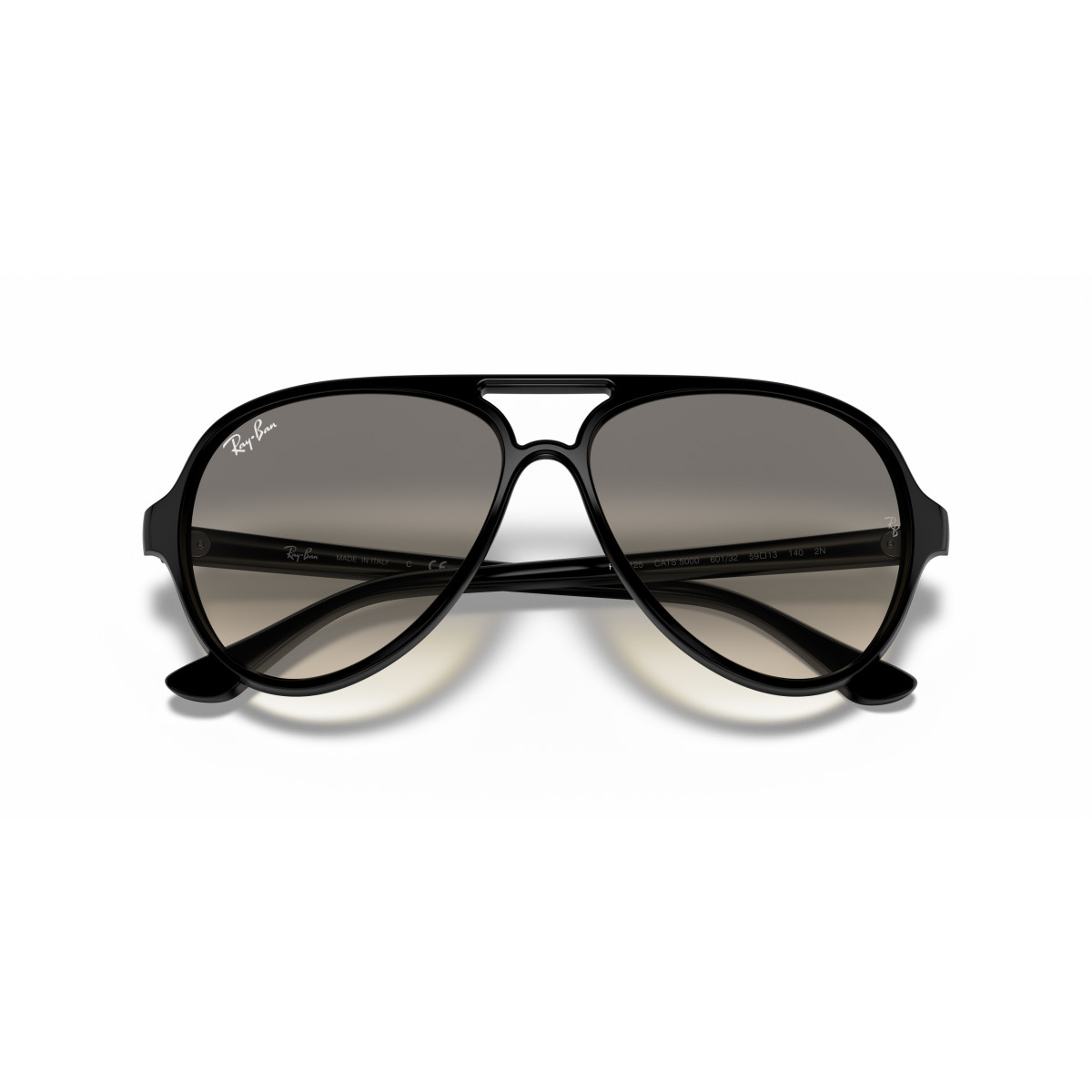 Ray-Ban Cats 5000 Classic saulesbrilles | Black - Light Grey Gradient