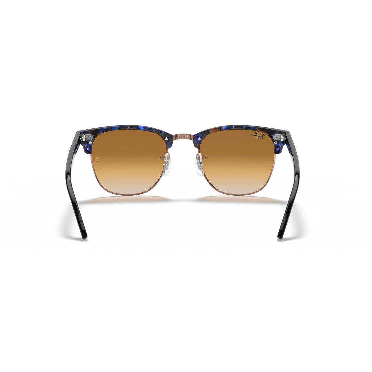 Ray-Ban Clubmaster Fleck saulesbrilles | Brown Blue - Light Brown Gradient