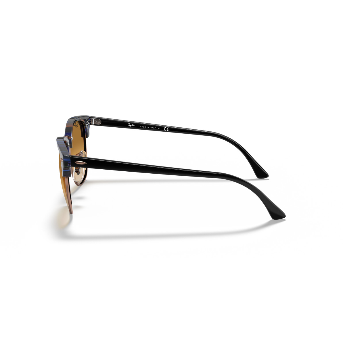 Ray-Ban Clubmaster Fleck saulesbrilles | Brown Blue - Light Brown Gradient