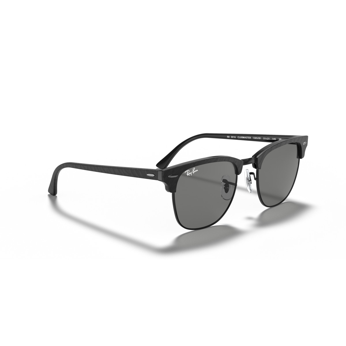 Ray-Ban Clubmaster Classic saulesbrilles | Polarised | Black - Dark Grey