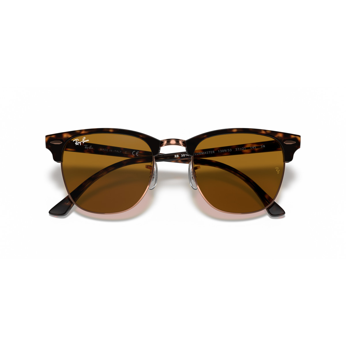 Ray-Ban Clubmaster Classic saulesbrilles | Brown Blue - B-15 Brown