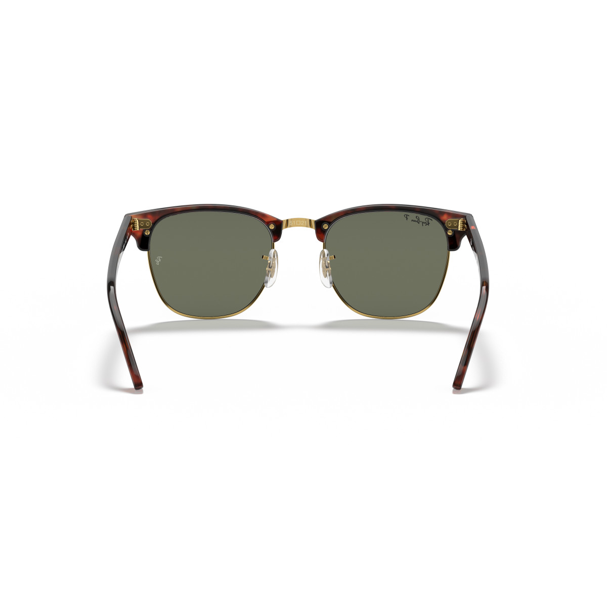 Ray-Ban Clubmaster Classic saulesbrilles | Polarised | Tortoise On Gold - G-15 Green