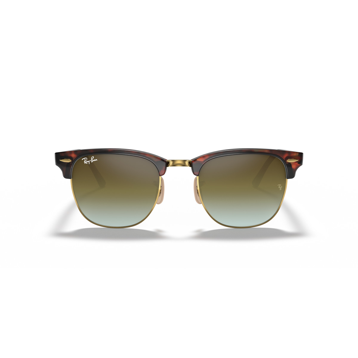 Ray-Ban Clubmaster Flash Lenses saulesbrilles | Brown Blue - B-15 Brown