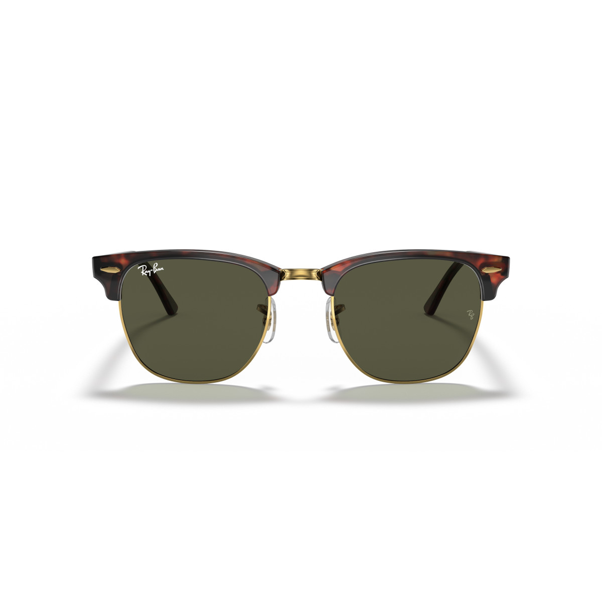 Ray-Ban Clubmaster Classic saulesbrilles | Tortoise On Gold - G-15 Green