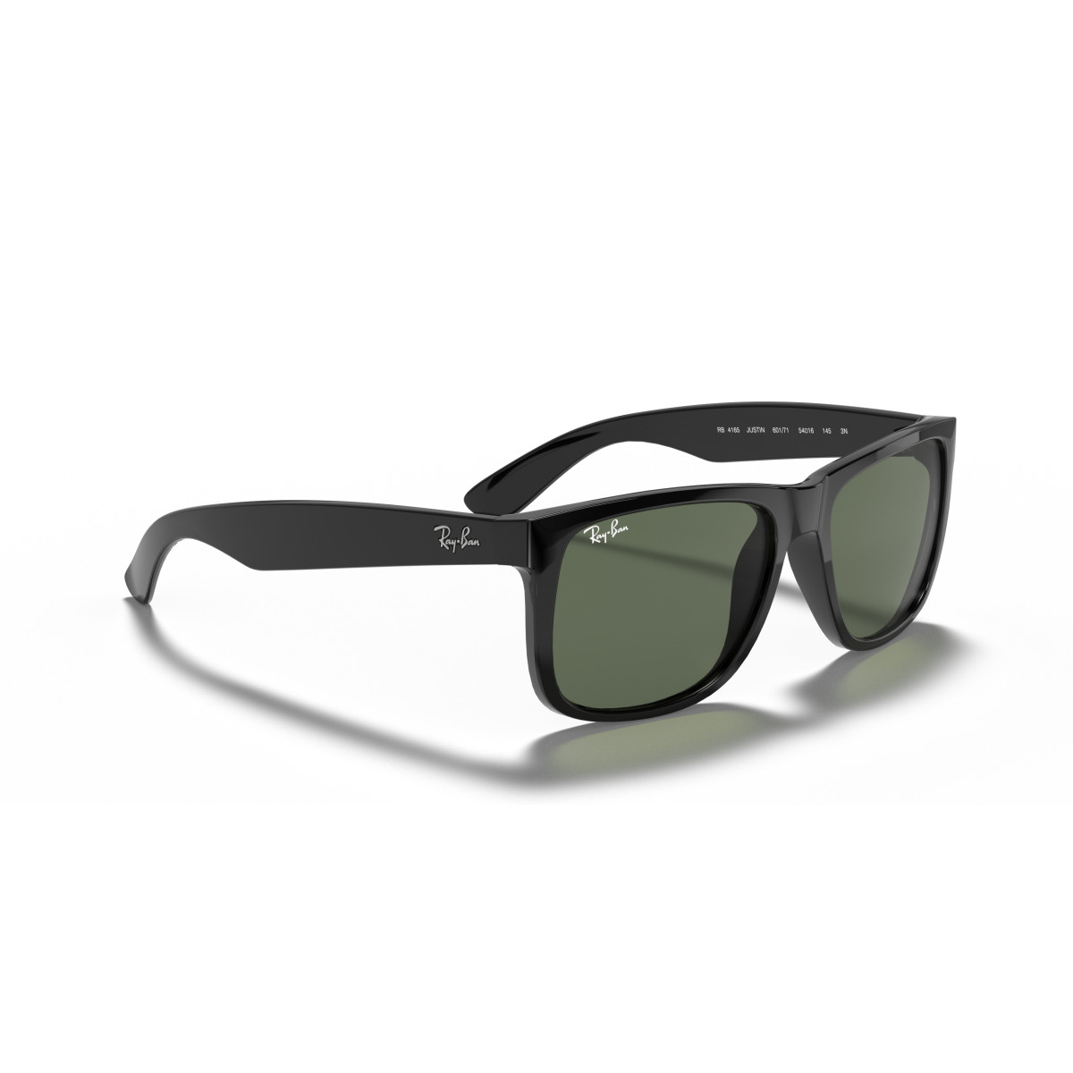 Ray-Ban Justin Classic saulesbrilles | Black - Dark Green