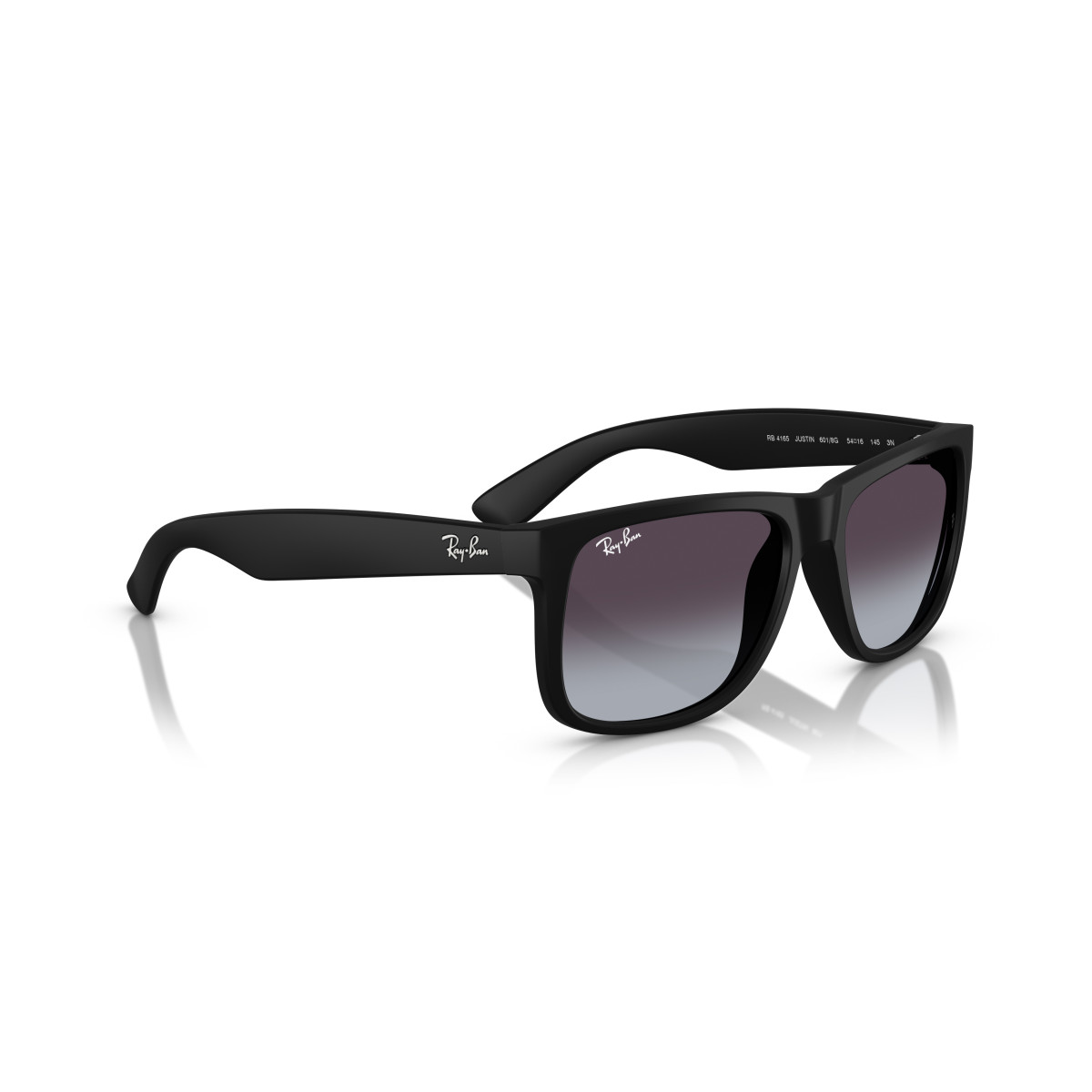 Ray-Ban Justin Classic saulesbrilles | Rubber Black - Dark Grey